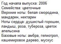 Описание Дюпон Бланш Пур Фам духи