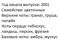 Описание Эскада Тропикал Пунш парфюм