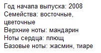 Описание Кашарель Амор Амор Тентейшен фор вумен парфюм